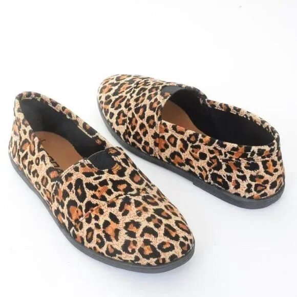 Soda Shoes Girls Object-s Leopard Slip On Kids Flats NEW NIB - Picture 1 of 7